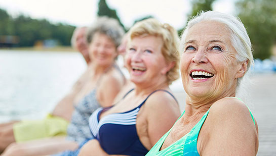 Group of senior woman happy and healthy after following lifestyle tips from Oakland chiropractor